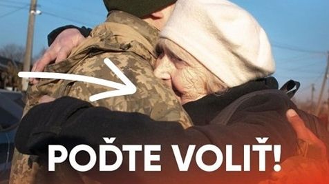 Pellegriniho strana Hlas vyretušovala z uniformy vojáka ukrajinskou vlajku